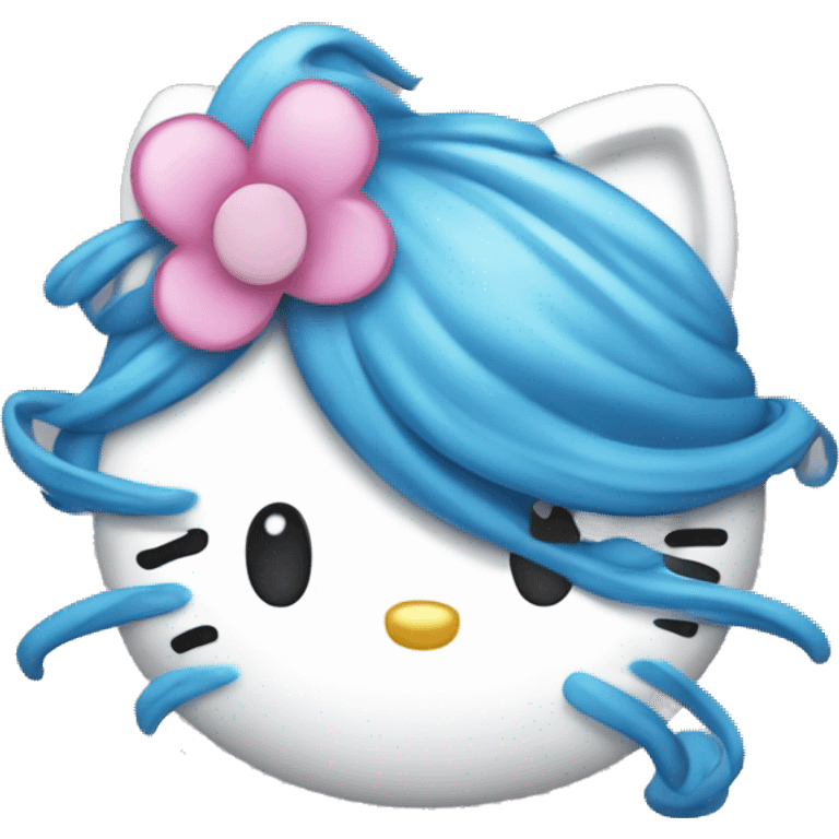 Hello kitty blue 💙 emoji