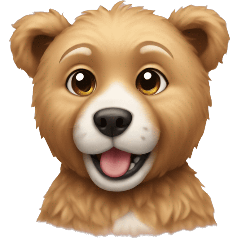 Teddybear with dog emoji