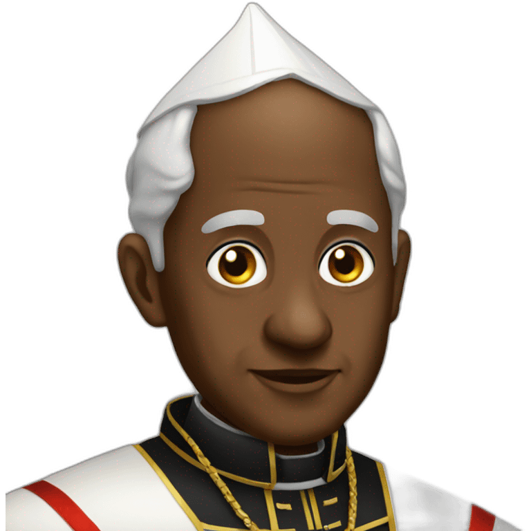 black pope emoji