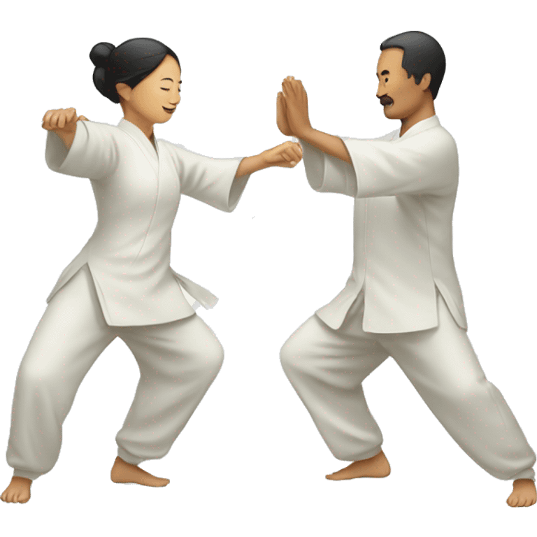 Couple doing tai chi emoji