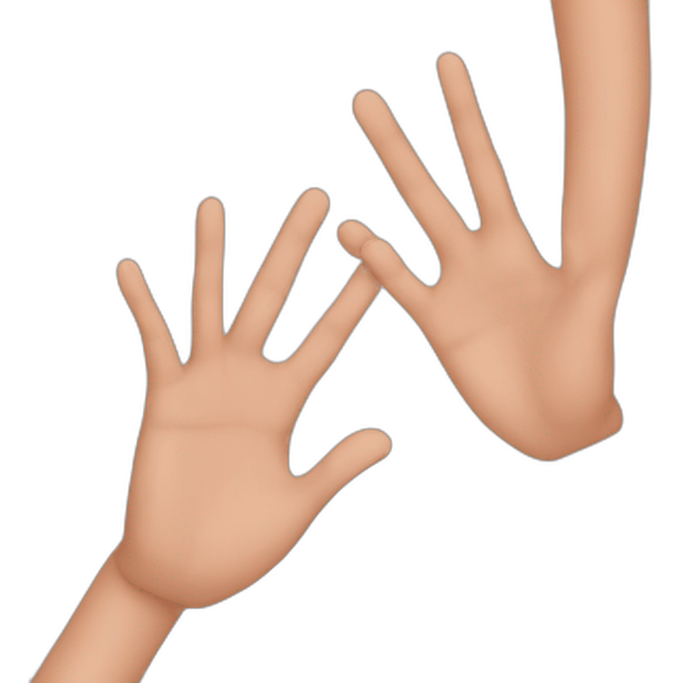 Nude hands emoji