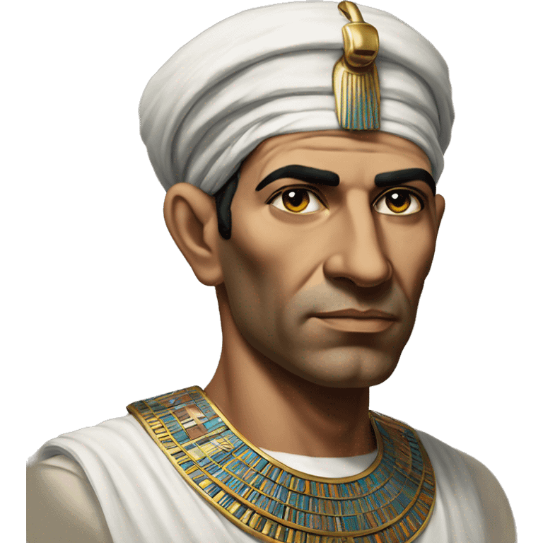 egyptian engenier 1970 photorealistic serious emoji