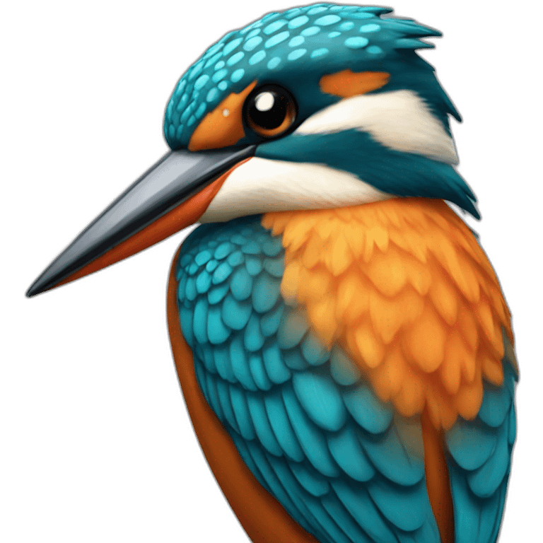 Kingfisher bird emoji