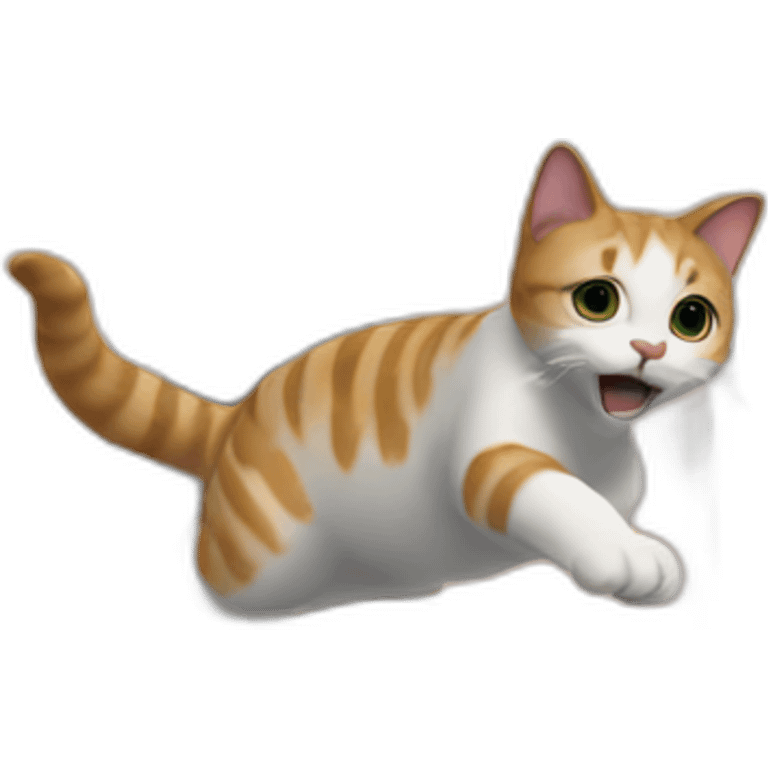 cat jumping off balcony emoji