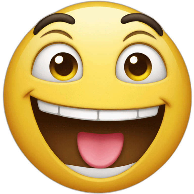 Funny face emoji