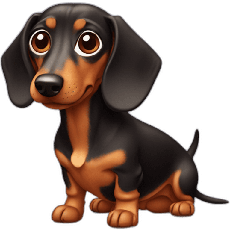 Dachshund dog emoji