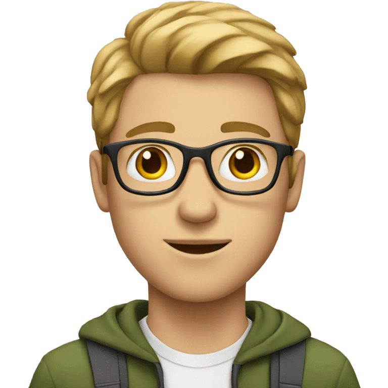 white male student emoji