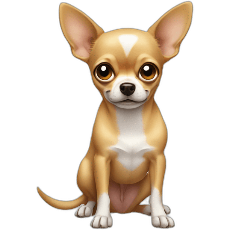 chihuahua dog with three eyes emoji