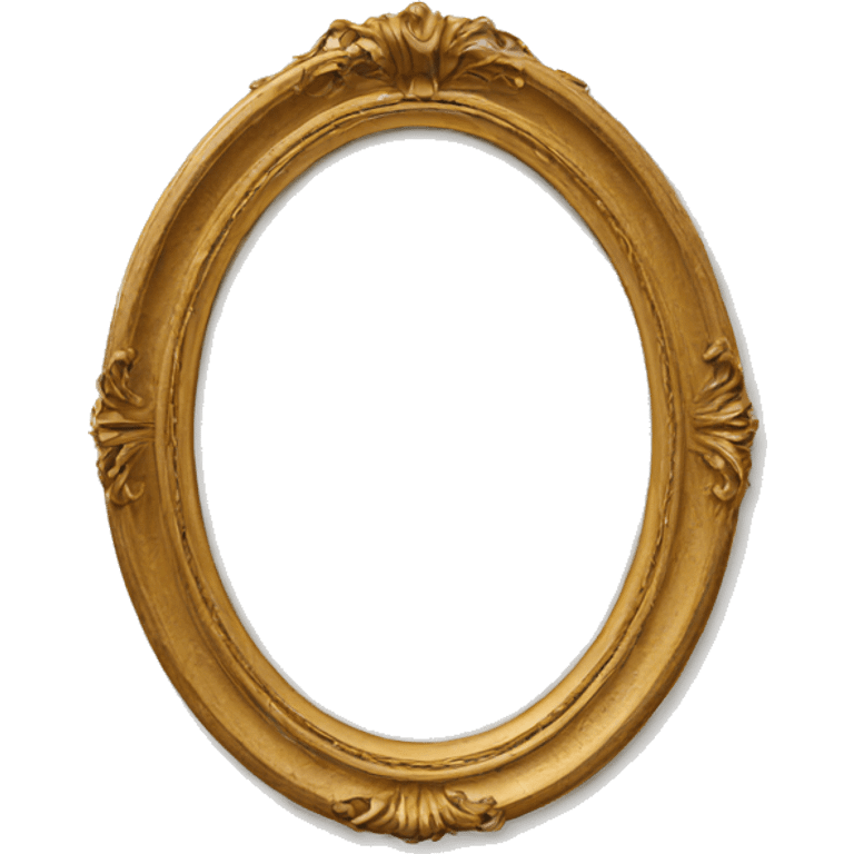 oval photo frame emoji