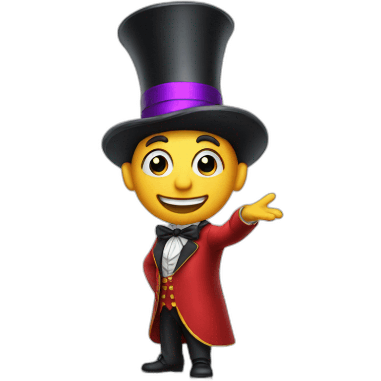 A magician greets the audience emoji