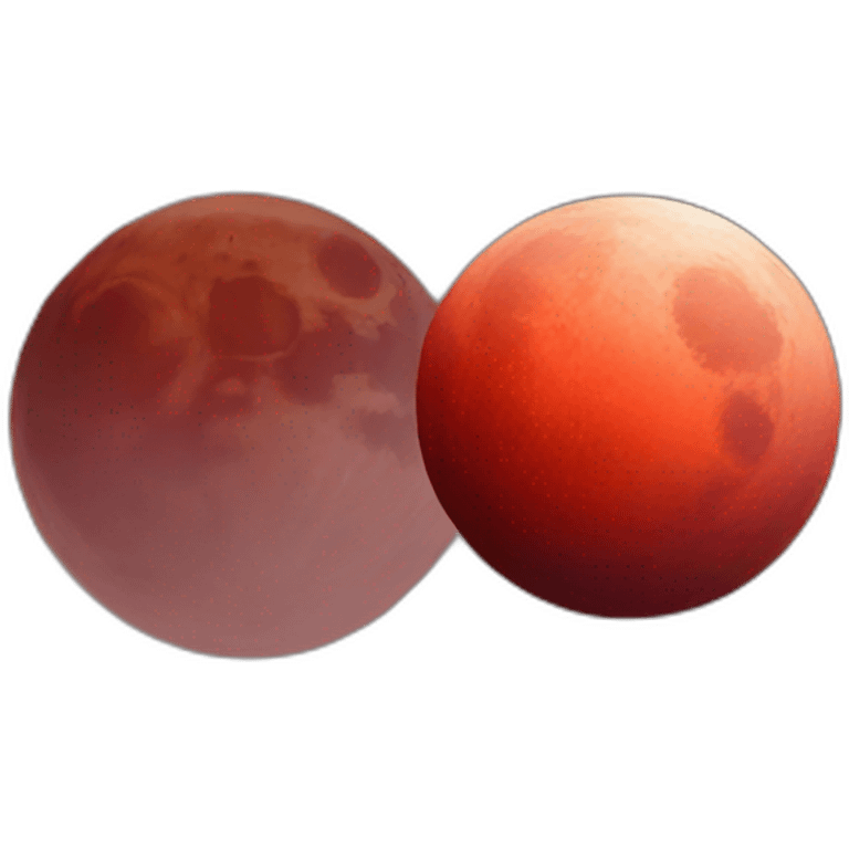 Red moon emoji