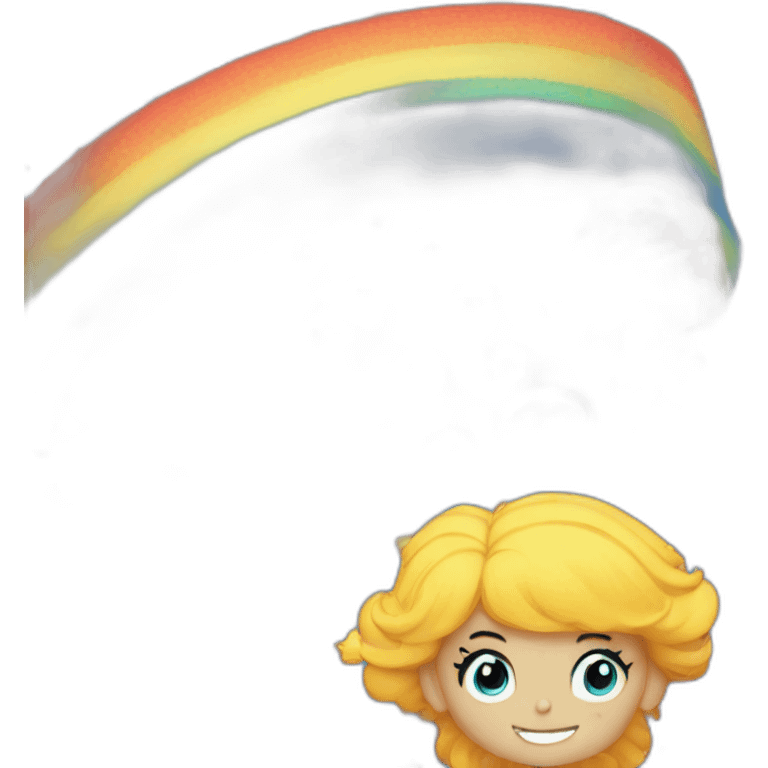 Rainbow brite cartoon emoji