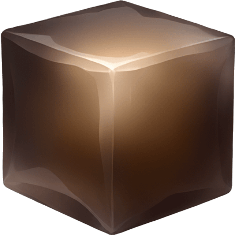 Smokey quartz cube emoji