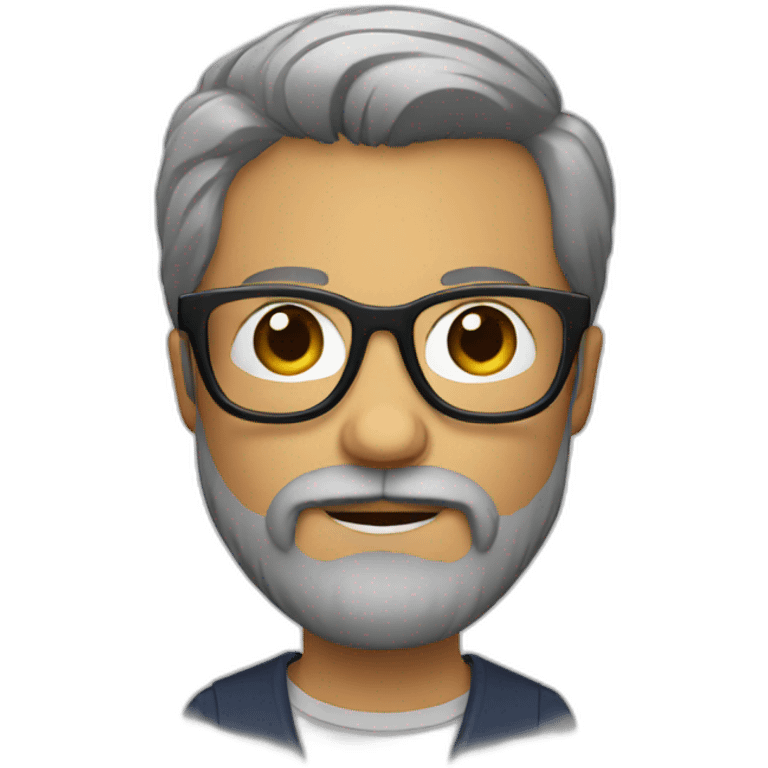 bearded guy with glasses emoji