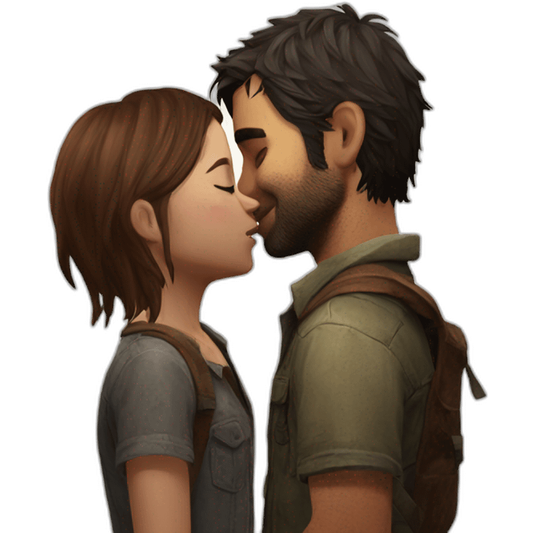 last of us Clicker Kiss emoji