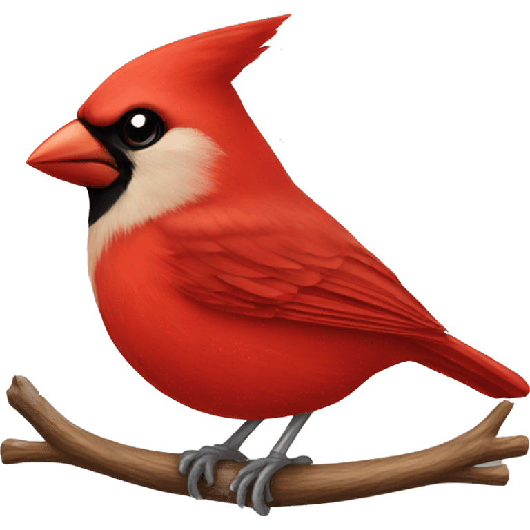 Cardinal bird emoji