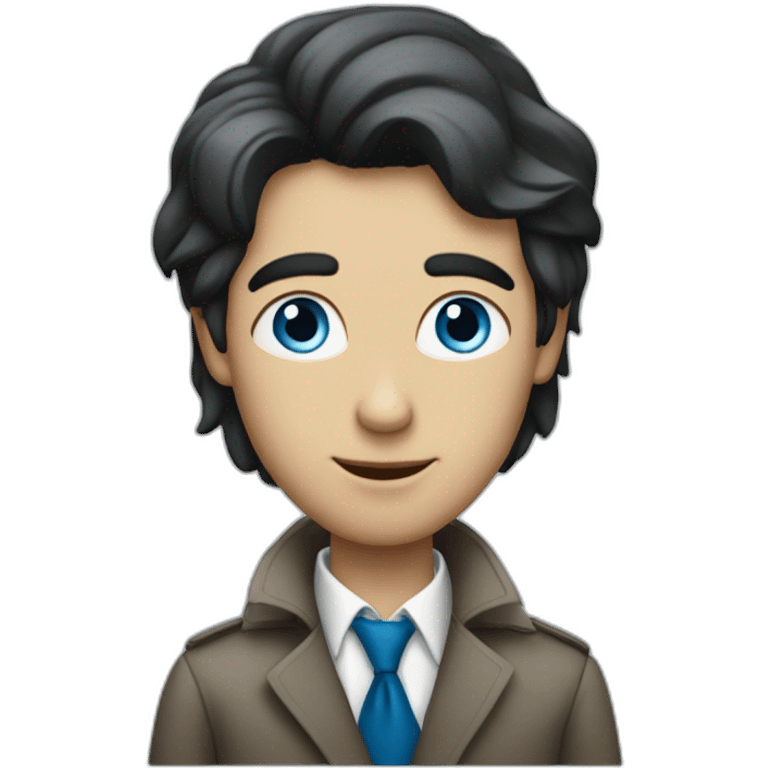 blue-eyes-man-with-hair-like-peluca-dressed-in-a-coat-with-tie-black-hair emoji