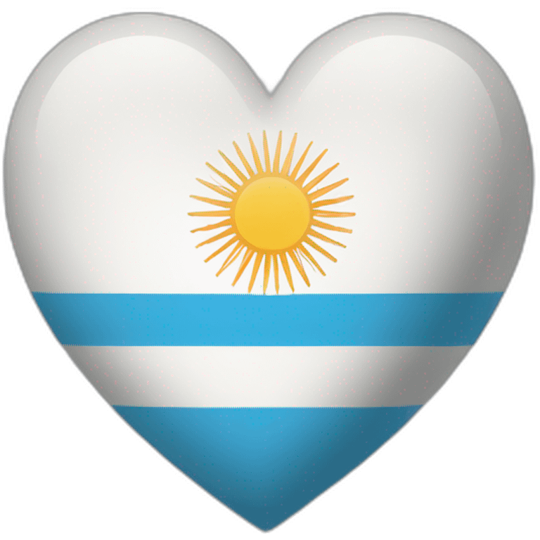 Heart-Argentina emoji