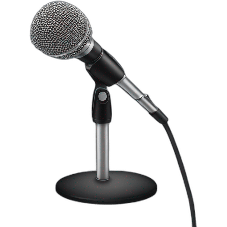 Microphone stand emoji