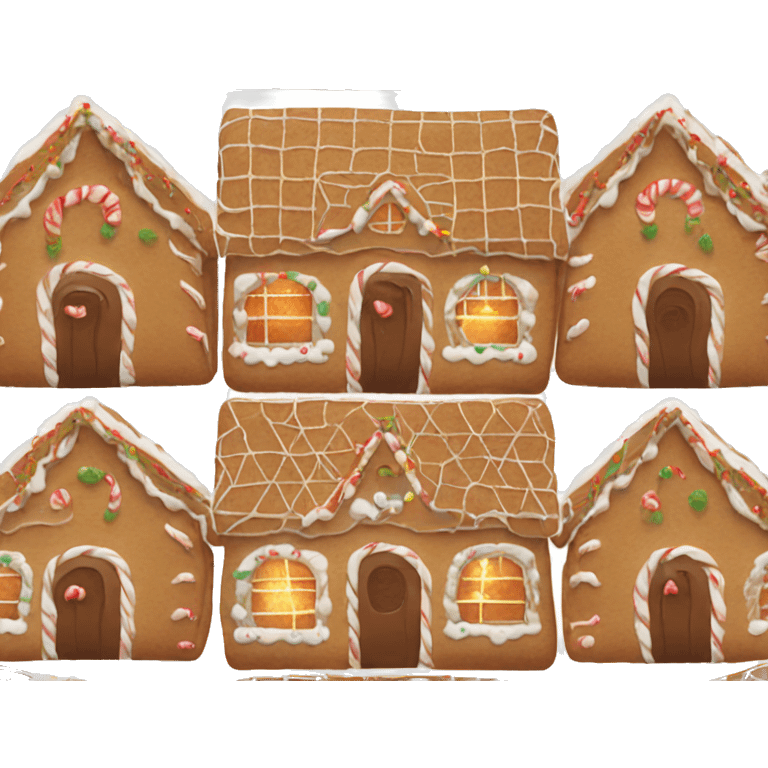 Aesthetic gingerbread house emoji