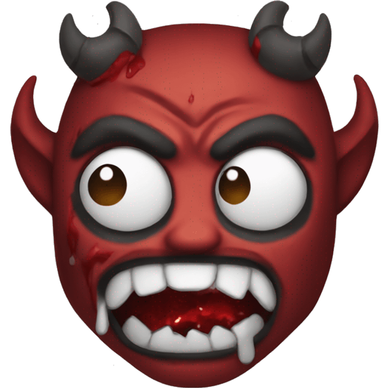 Demon holding Blood bandanna emoji