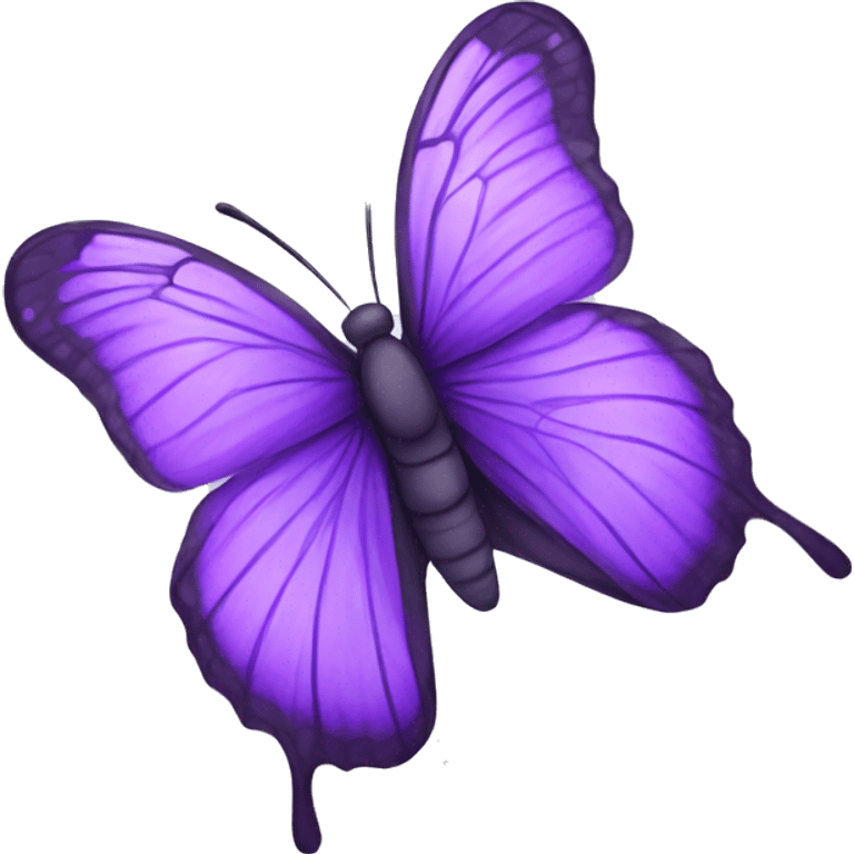 Purple butterfly emoji