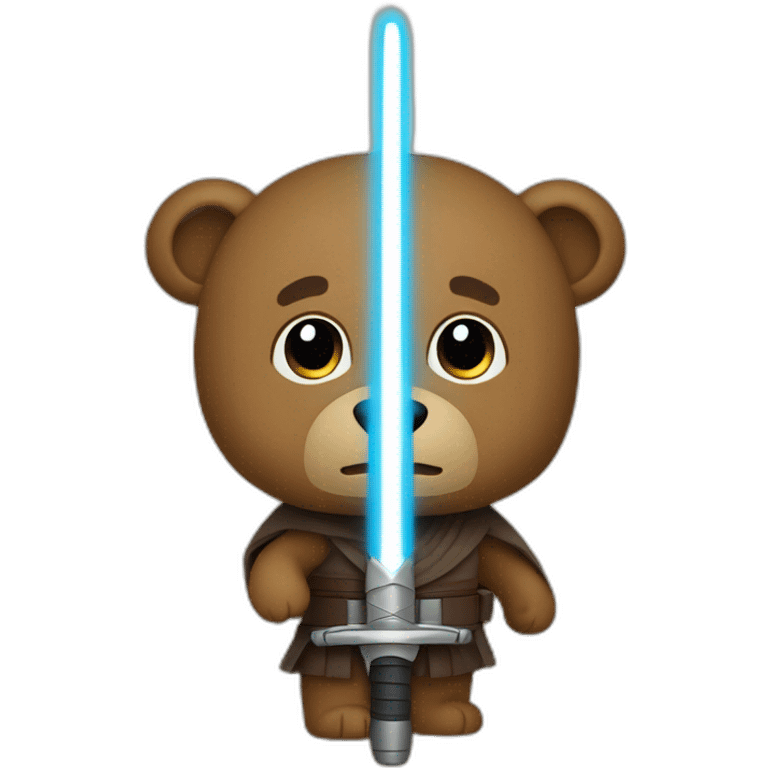 jedi bear saber emoji