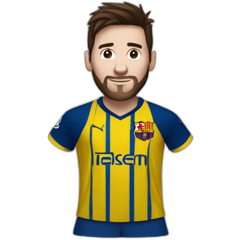 Messi con la camiseta de boca emoji