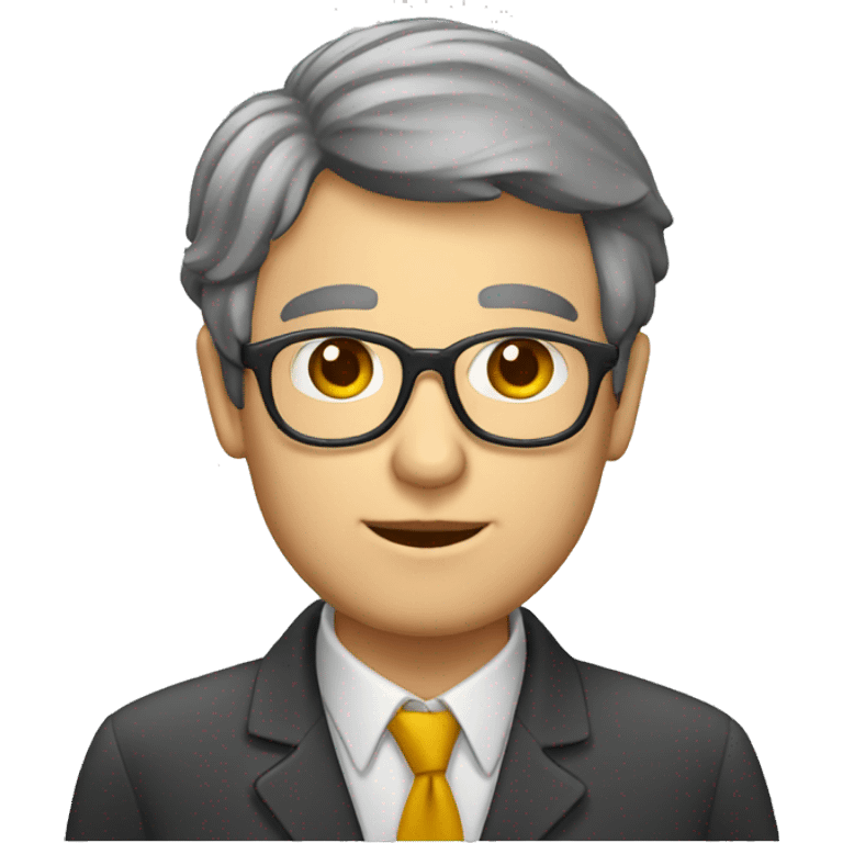 profesor con tablero emoji