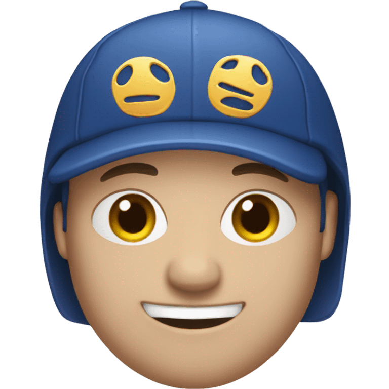 dark blue  wheel cap emoji