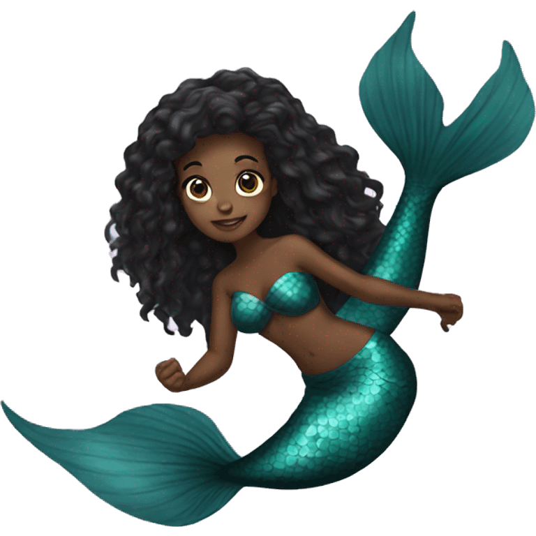 Black mermaid  emoji