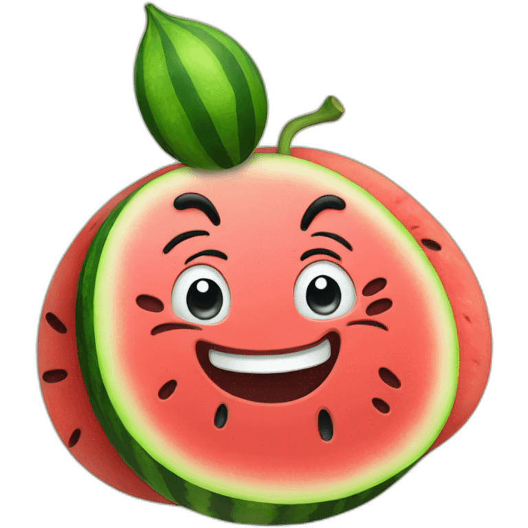 happy watermelon emoji