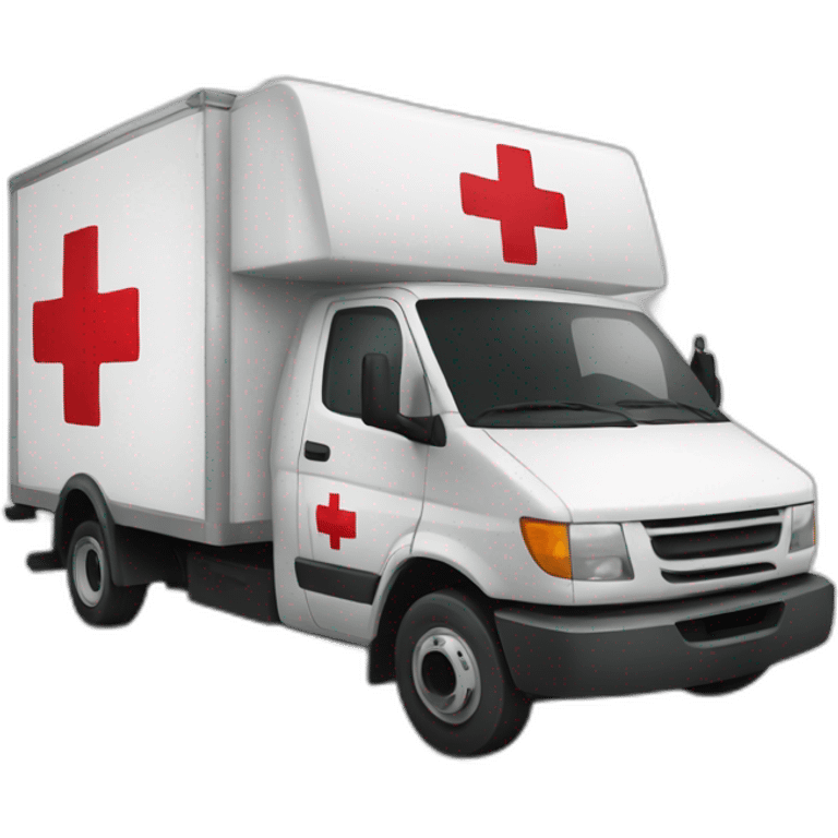 Red cross logo logistics emoji