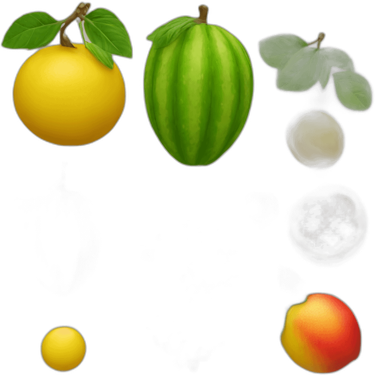 Granada fruta emoji