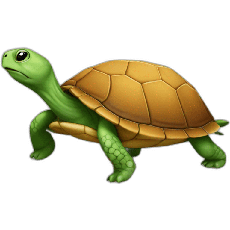 Une tortue emoji