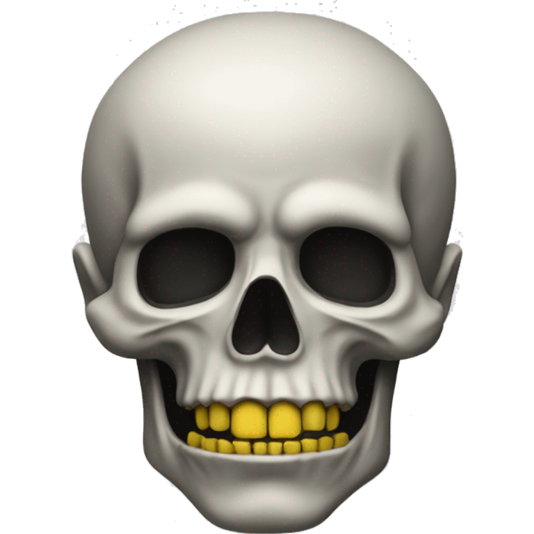 Krähe auf Totenkopf  emoji