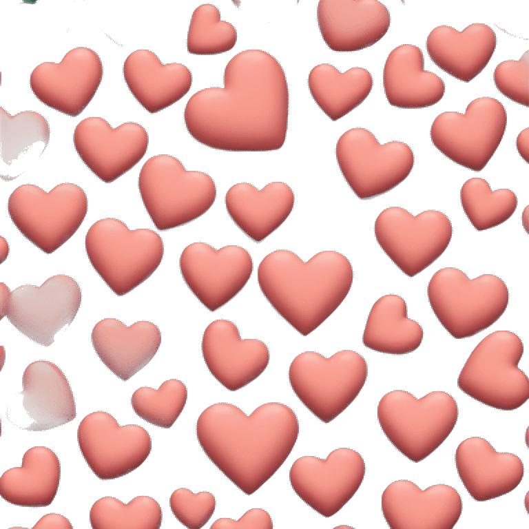 Coral heart  emoji