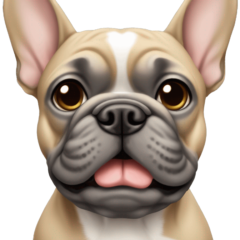 french bulldog grey and tan emoji