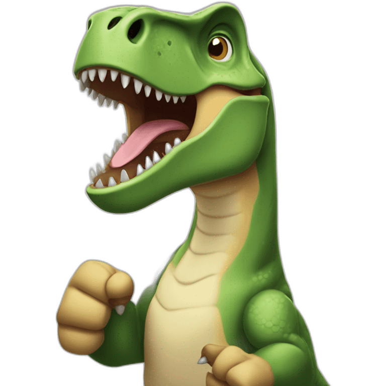 tyrannosaurus rex thumbs up emoji