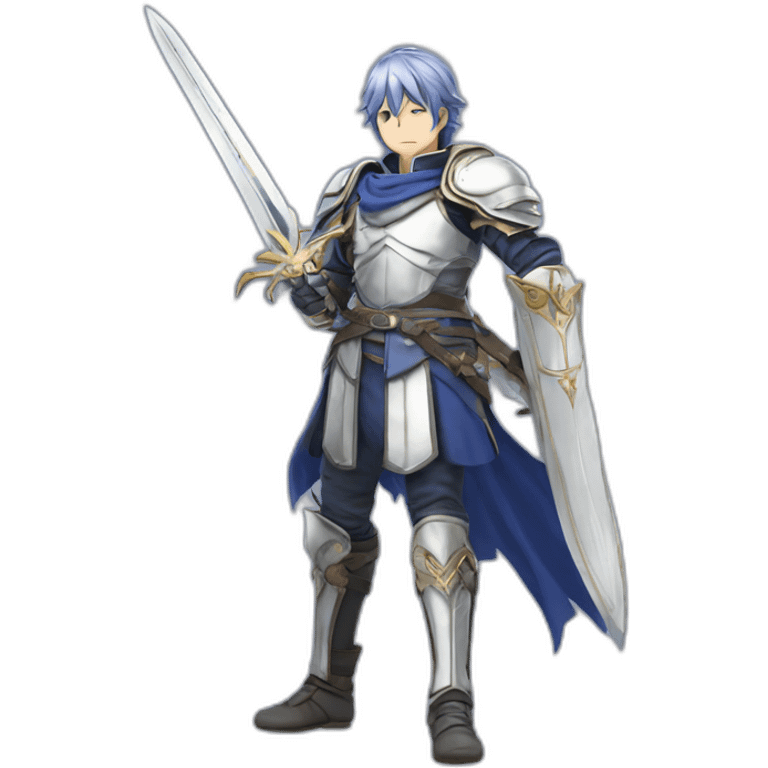 Nitendo fire emblem chrom with sword emoji