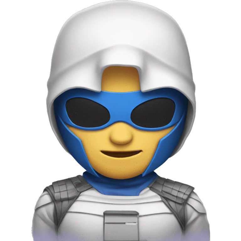 computer wearing superhero outfit emoji