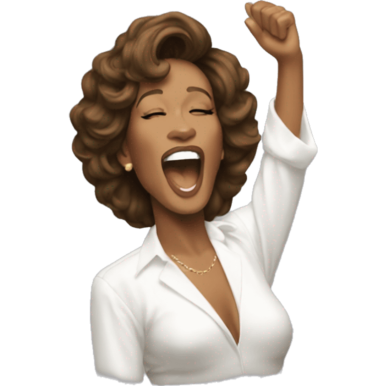 whitney houston performing emoji emoji