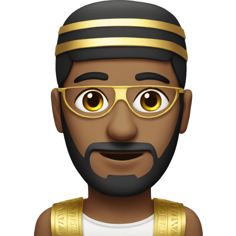 Egyptian man with eye mask emoji