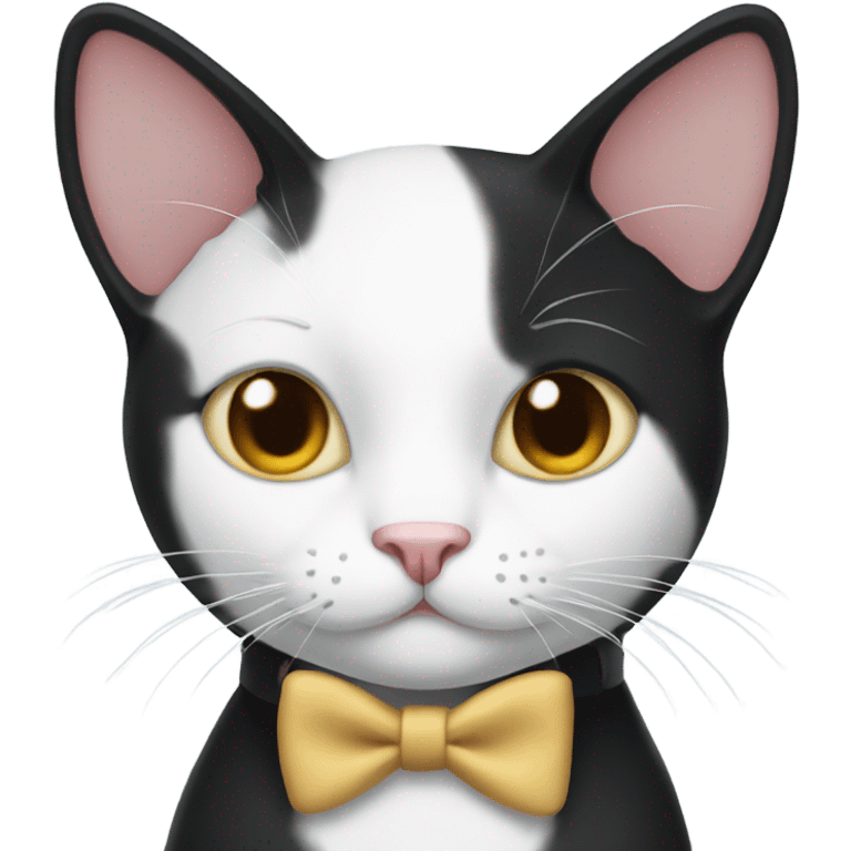 Tuxedo cat emoji