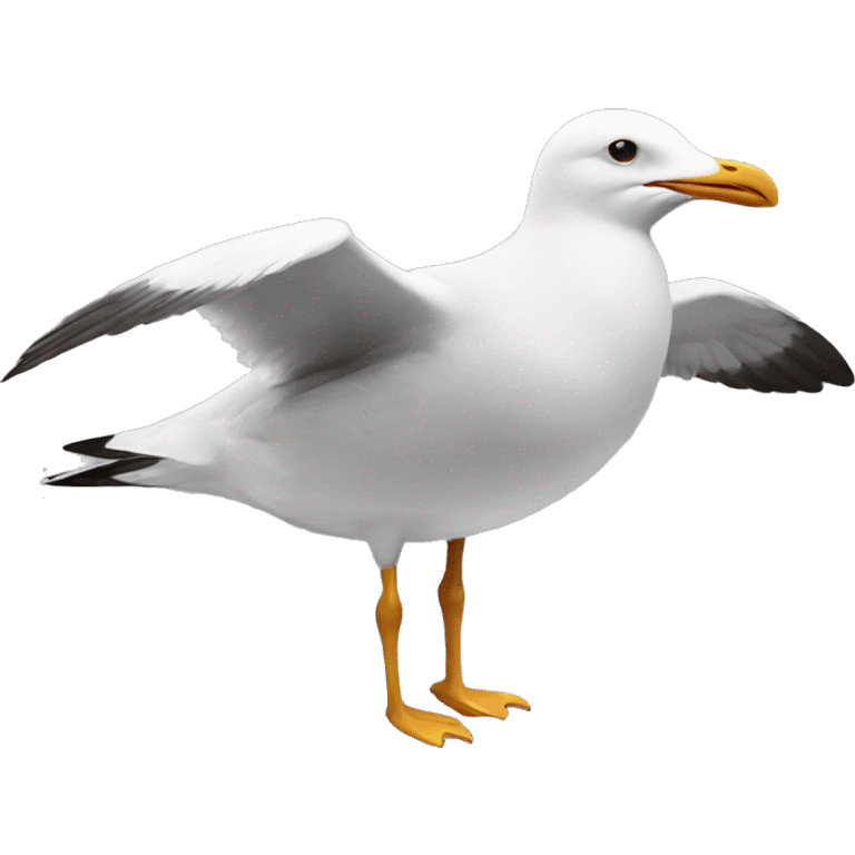 A seagull doing ballet  emoji