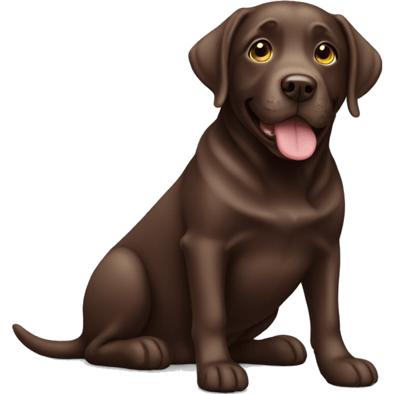 chocolate labrador emoji