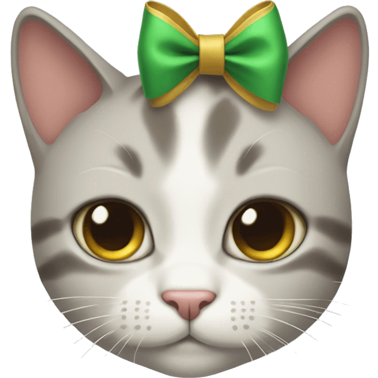 Cat with bow emoji