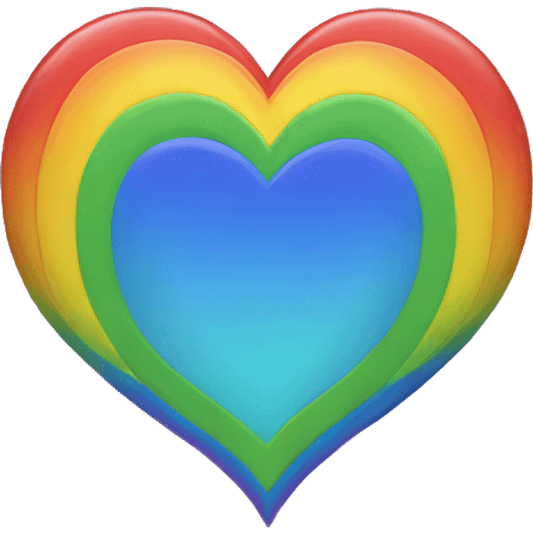 Rainbow heart emoji