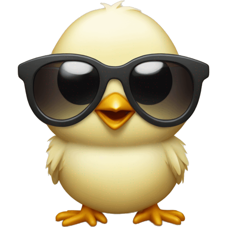 A little chick with sunglasses emoji