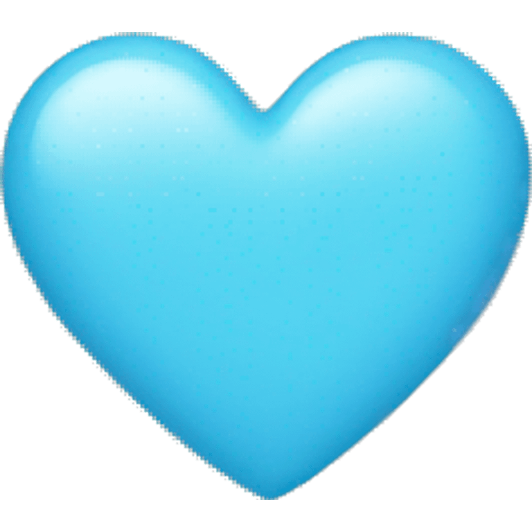 Baby blue heart emoji